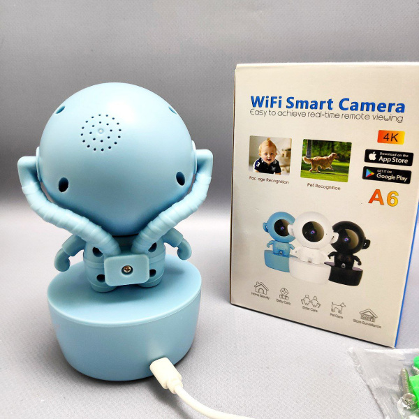 Умная Wi Fi smart camera 4K FULL HD Астронавт А6 (день/ночь, датчик движения, режим видеоняни)